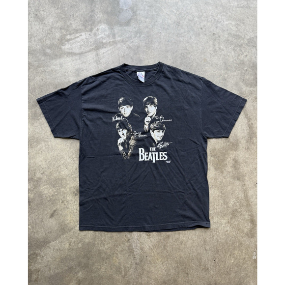 Vintage The Beatles Graphic Music T-Shirt‎ AAA 2001 Apple Corps Folk Rock 2XL - Picture 1 of 6